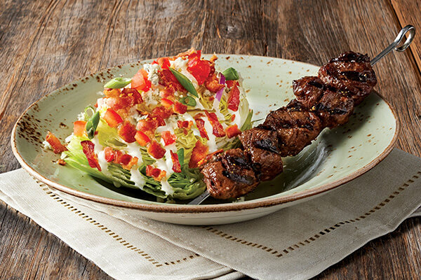Beef Tenderloin Blue Cheese Wedge Salad