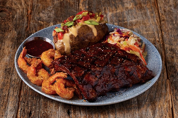 RIBS and BREADED SHRIMP 