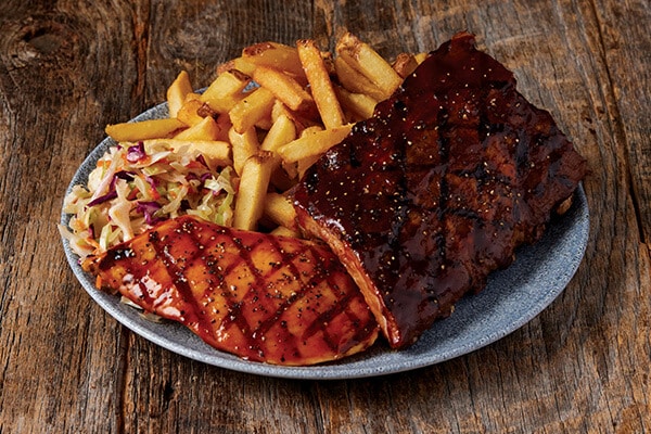 RIBS and  BBQ CHICKEN 
